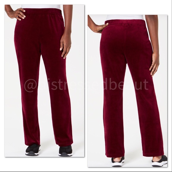 KAREN SCOTT | NWT | Velour PullOn Pants - Picture 2 of 14